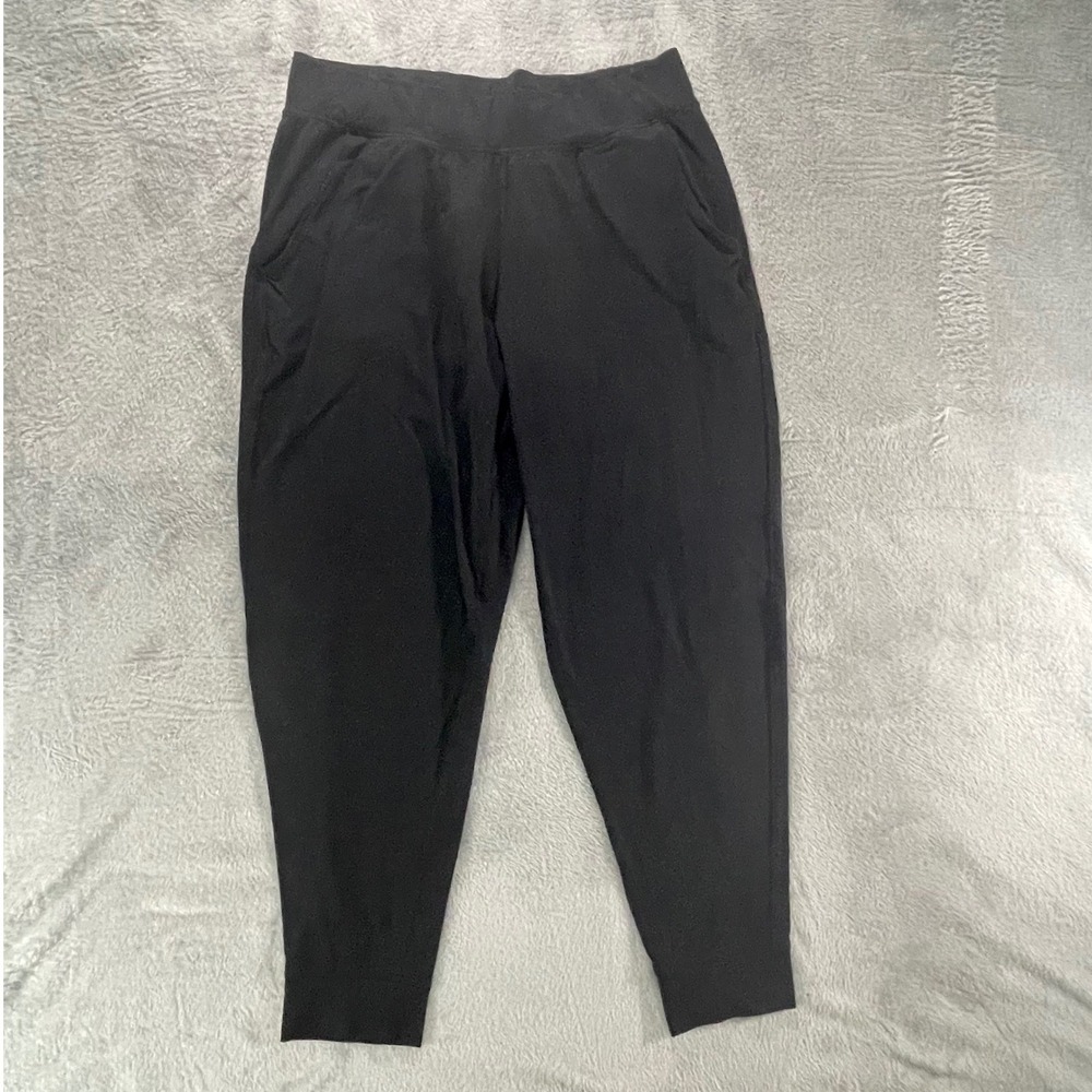 Under‎ Armour Women Black Loose Fit Jogger Pants Drawstring Pockets Size Large